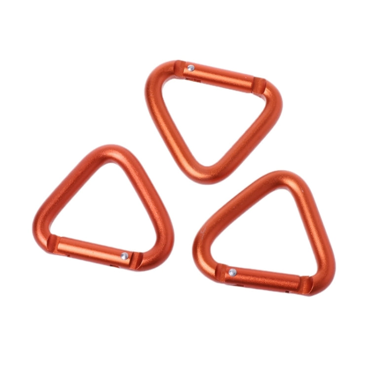 2PCS Triangle Carabiner Outdoor Camping Hiking Keychain Snap Clip Hook Kettle Buckle Carabiner Accessories