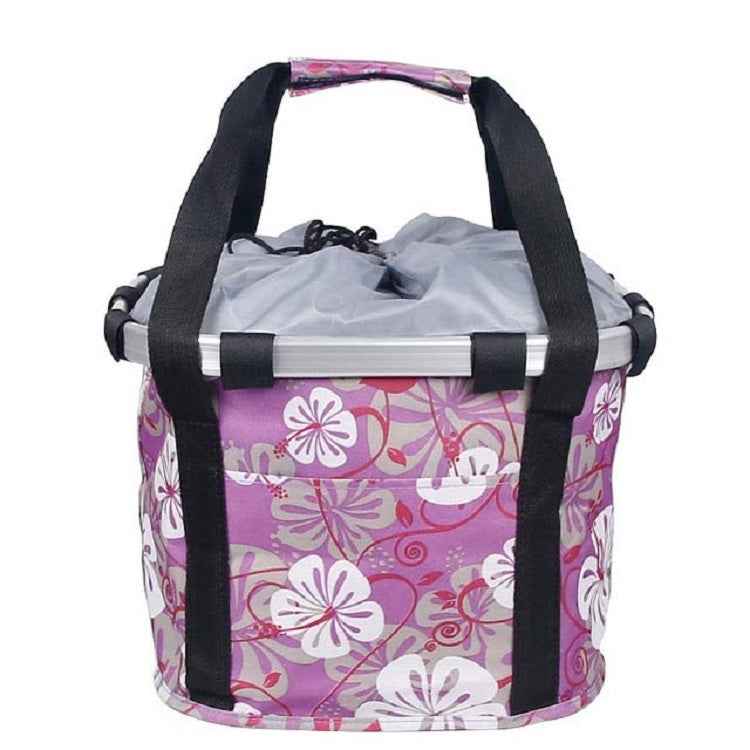 Bicycle Front Bag Basket Aluminum Alloy Foldable Basket, L