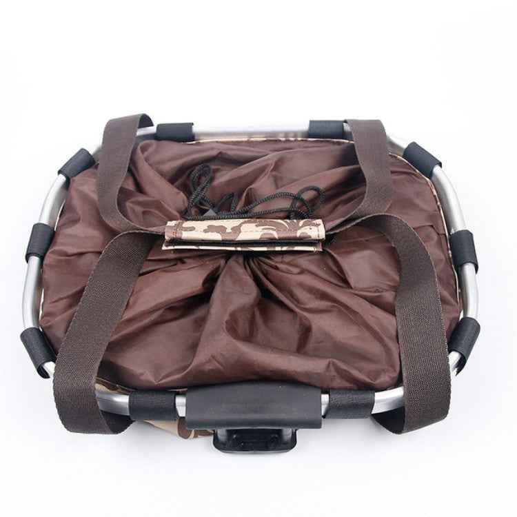 Bicycle Front Bag Basket Aluminum Alloy Foldable Basket, L