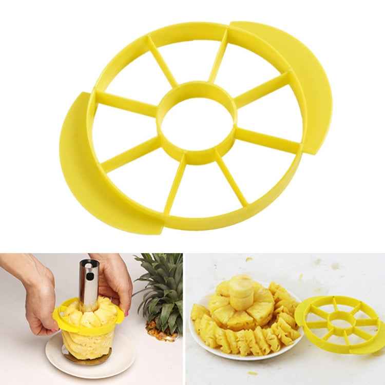 2 PCS Stainless Steel Pineapple Peeler Slicers Fruit Cutter Kitchen Tools, Pineapple Corer Slicer (Black handle), Pineapple Corer Slicer (Yellow handle), Pineapple Corer Slicer (Fruit Green handle)