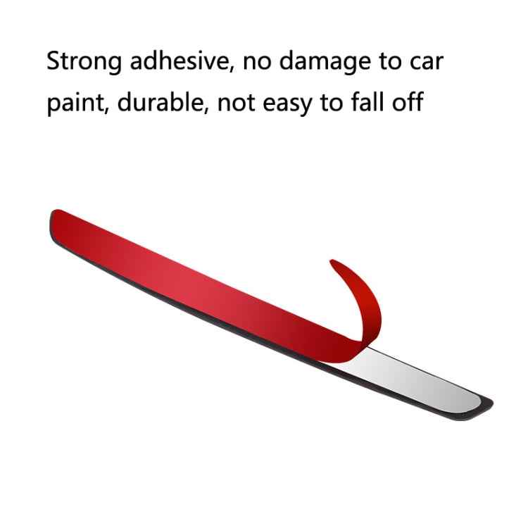 3 Sets DM-047 Rearview Mirror Carbon Fiber Anti-Scratch Door Anti-Collision Strip