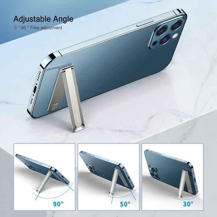 Oatsbasf 03654 Mini Mobile Phone Holder Back Sticker Portable Folding Desktop Multifunctional Magnetic Stand