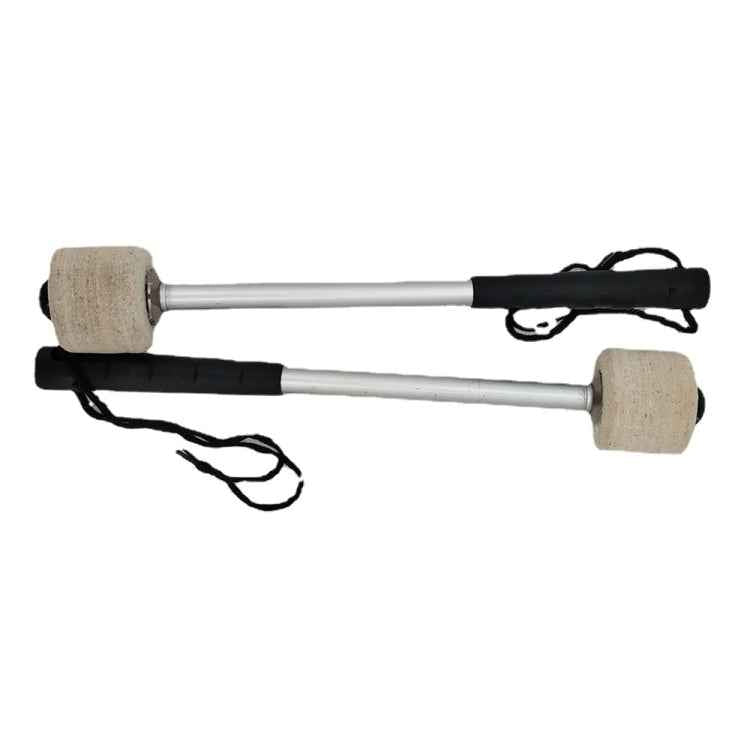 Percussion Accessories Wool Felt Stainless Steel Non-Slip Drumsticks Practice Playing Kick Drum Hammers