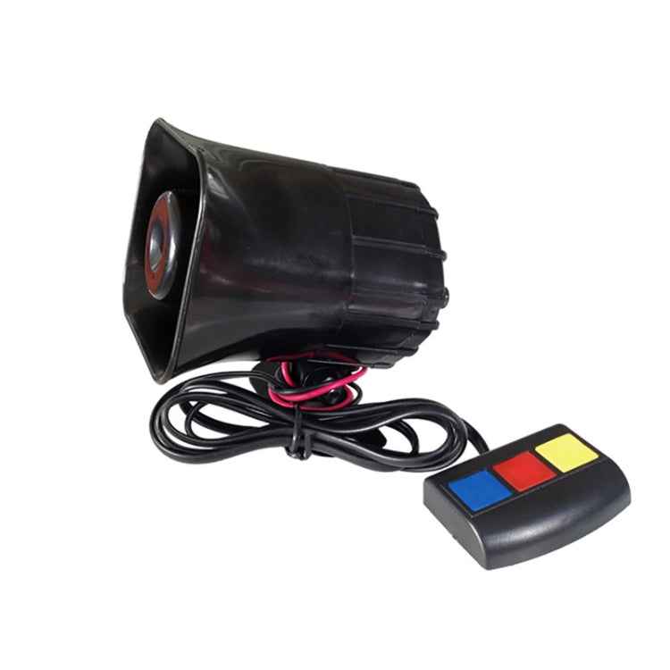 Three Voice Square Alarm Speaker 12V 30W Car Motorcycle Speaker