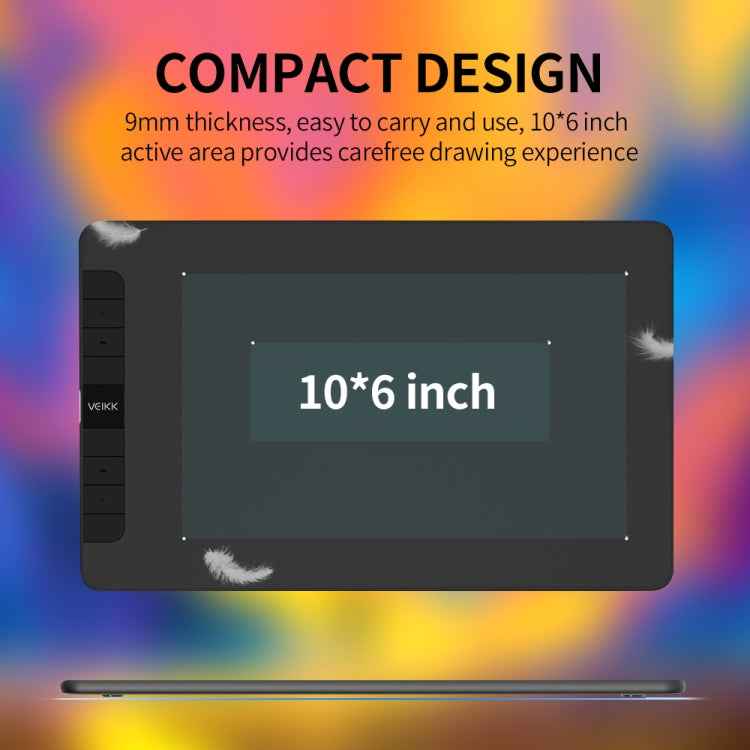 VEIKK VK1060 Hand-Painted Tablet Electronic Painting Board Can Be Connected To Mobile Phone