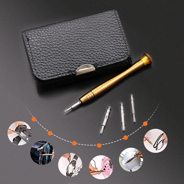 2 Sets 25 In 1 Multi-Purpose Leather Case Manual Screwdriver Batch Set Mobile Phone Notebook Repair Tool