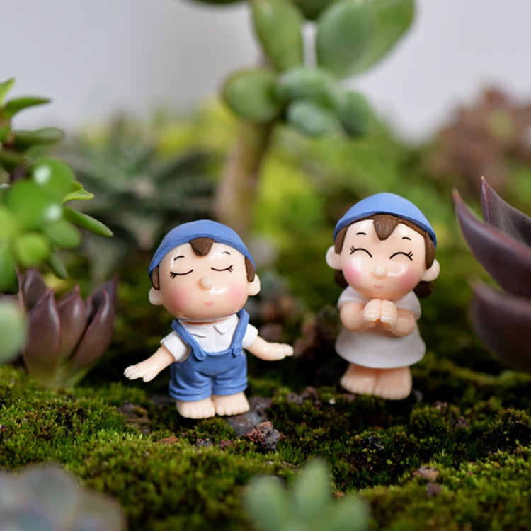 4 PCS Boys and Girls Micro Landscape Ornaments Toy House Decorations, Random Style Delivery
