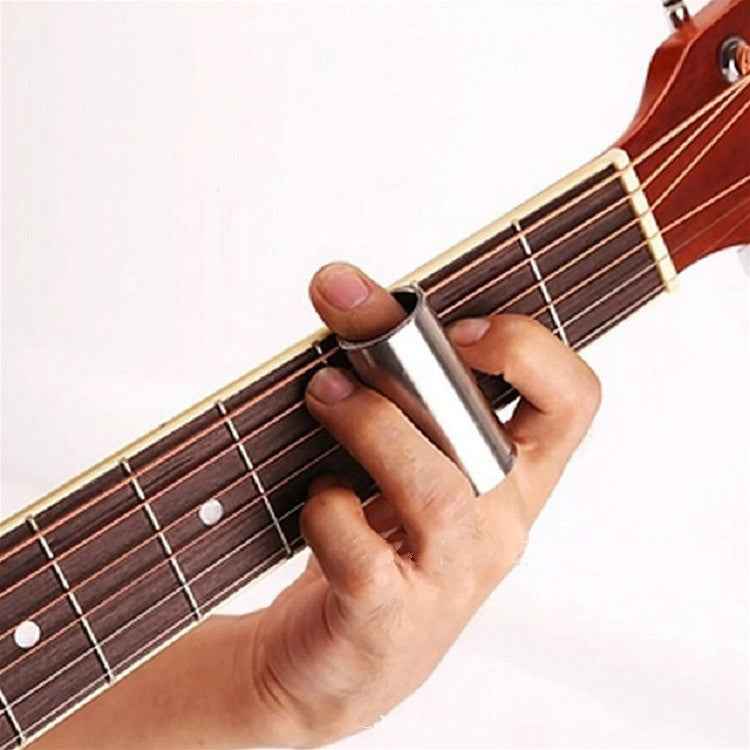 M02219 4 in 1 Plexiglass Slid Bar + Stainless Steel Slid Bar + Celluloid Guitar Finger Pick + Plastic Box Set