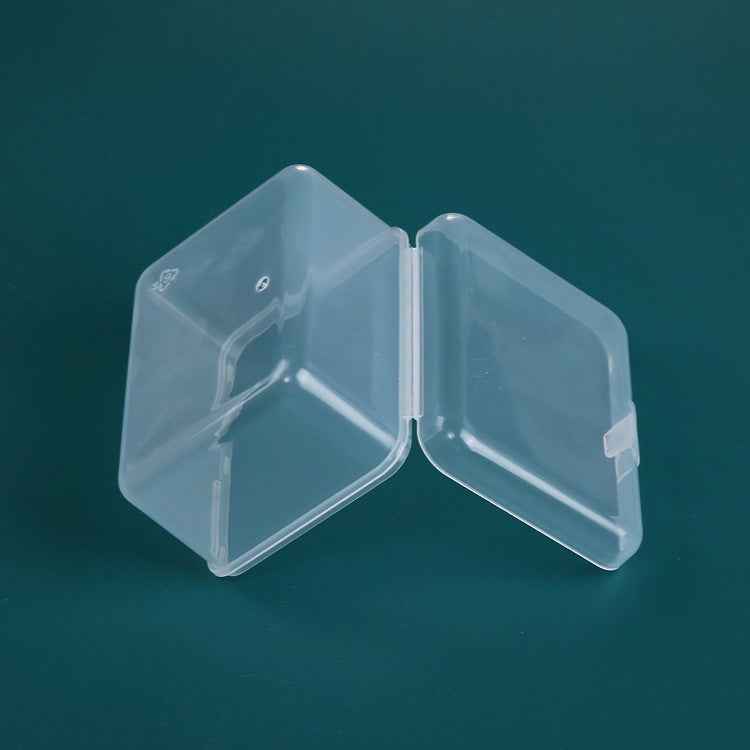 20 PCS Rectangular Plastic Box Transparent Stationery Storage Box PP Tool Parts Accessories Box