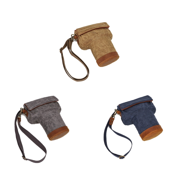 K-809 Shock-Absorbing And Drop-Proof Camera Shoulder Bag SLR Liner Protection Bag, Blue, Khaki, Grey