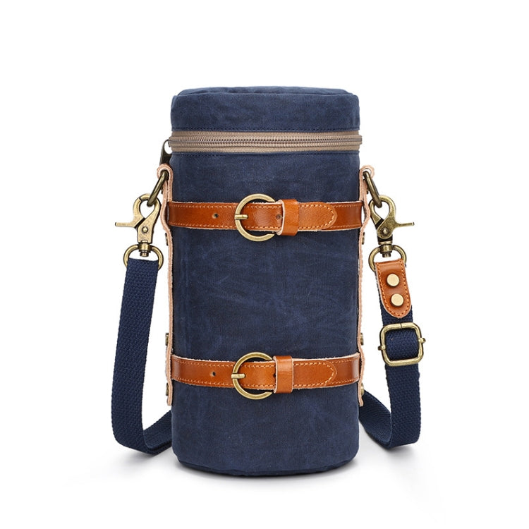 K-807 SLR Camera Storage Bag Waterproof Canvas Photography Liner Bag, S (Blue), L (Blue), S (Khaki), L (Khaki)