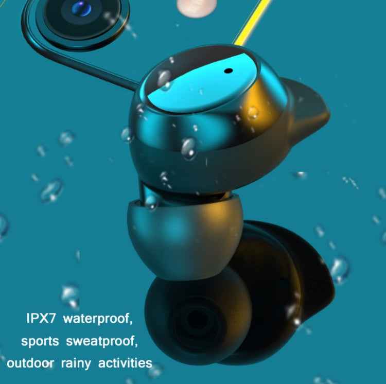 TWS-22 Bluetooth 5.0 In-Ear Sports Waterproof Noise Cancelling Touch Control Mini Headphones