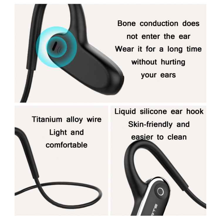 G68 Bone Conduction Bluetooth 5.0 Sports Waterproof Sweatproof Wireless Earphone
