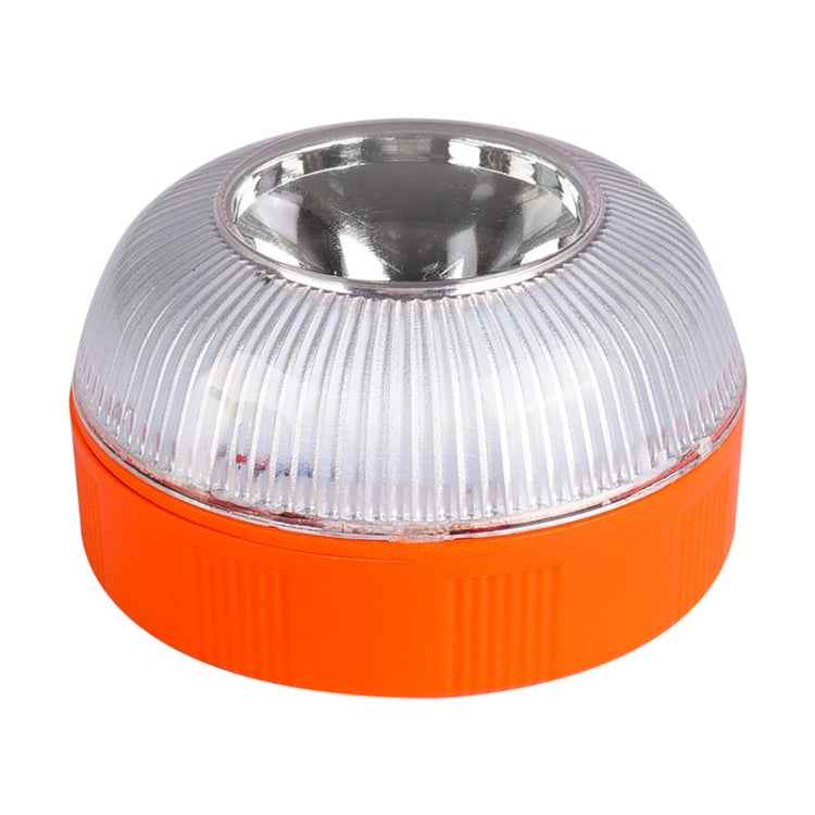 V16 Car LED White Emergency Warning Light Strong Magnetic Induction Flashing Light