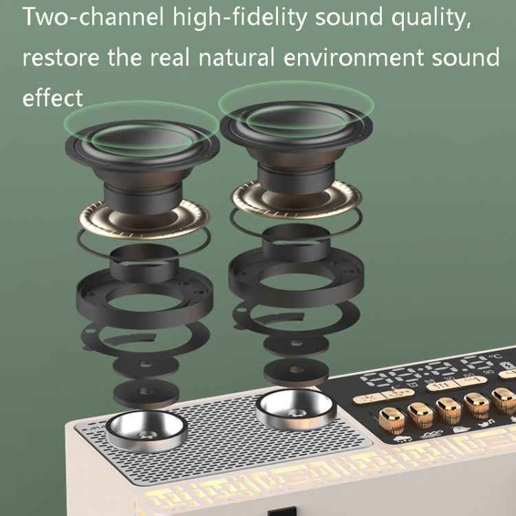 Manovo V1 Desktop White Noise Sleep Aid Speaker Home Alarm Clock Bluetooth Speaker