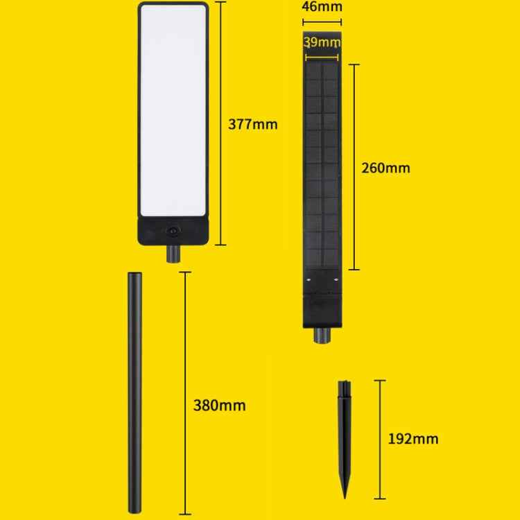 TS-G6704 Solar Dual-Color Temperature Ground Plug House Number Lawn Light