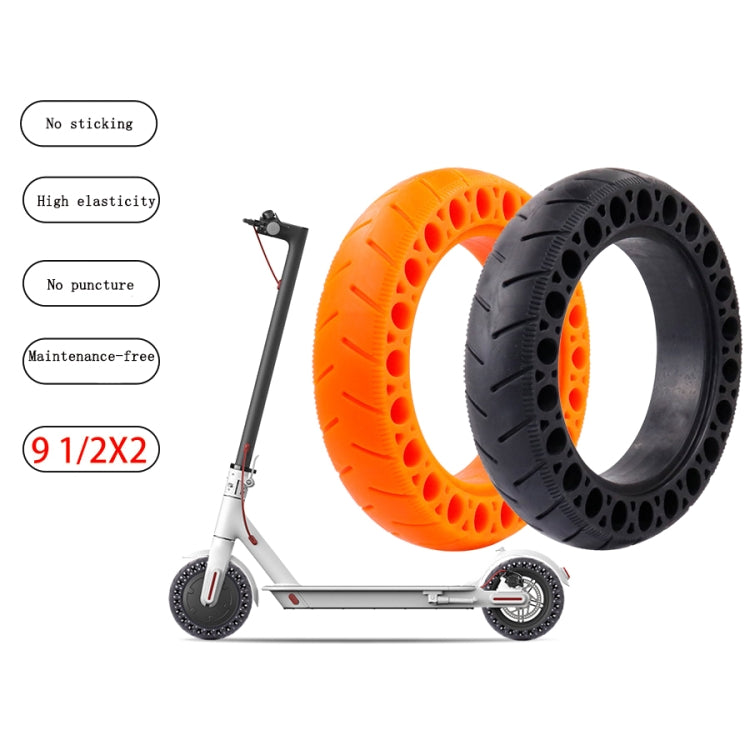 9.5 inch Electric Scooter Shock-Absorbing Honeycomb Solid Tires For Xiaomi Mijia M365, Shock-Absorbing Honeycomb Solid Tires