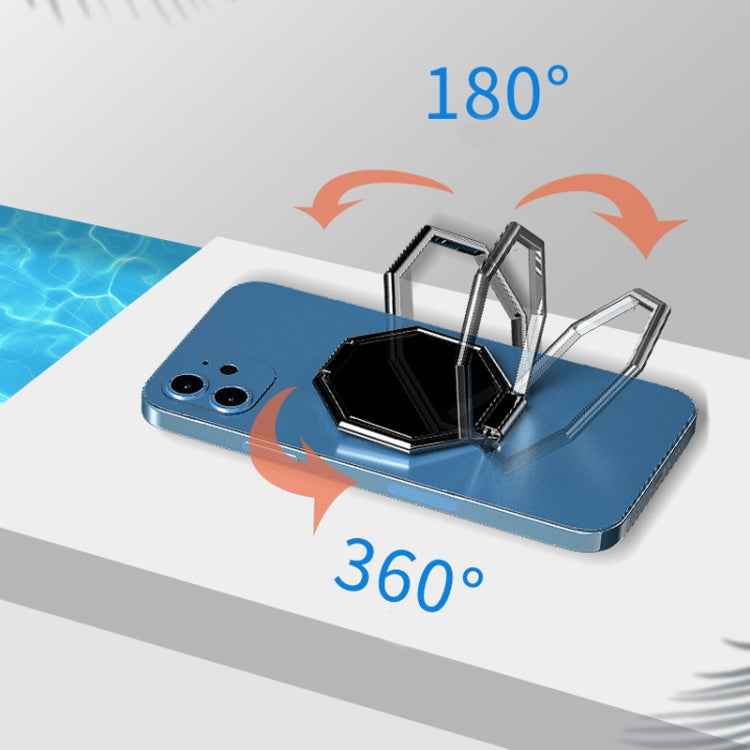 2 PCS Metal Sticky Mobile Phone Ring Holder Desktop Stand