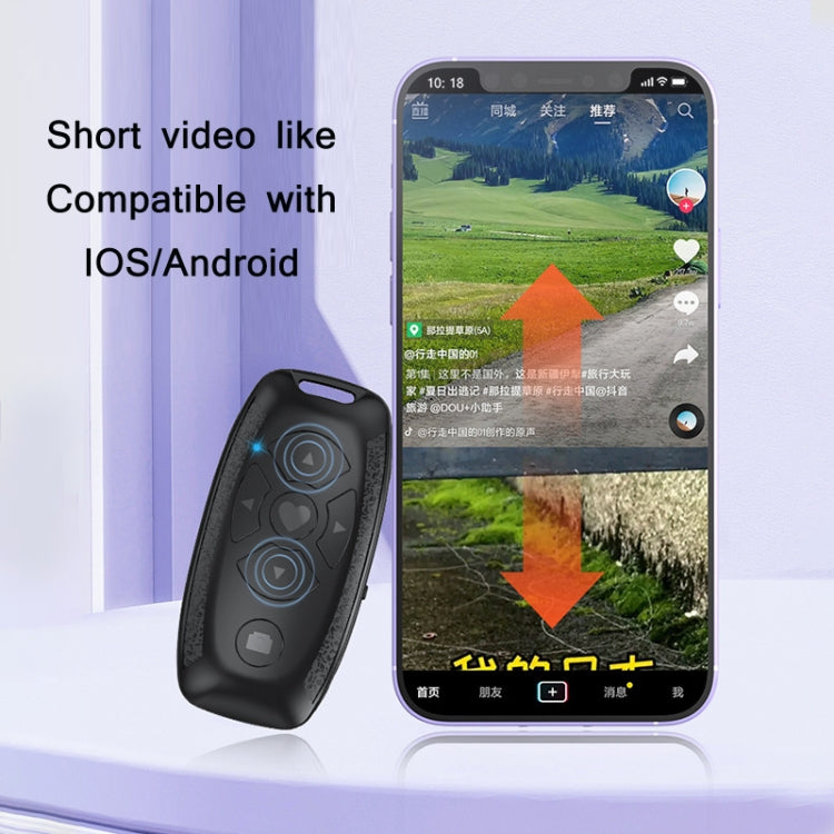 S86 Car Key Shape Multifunctional Bluetooth Selfie Video Remote Control