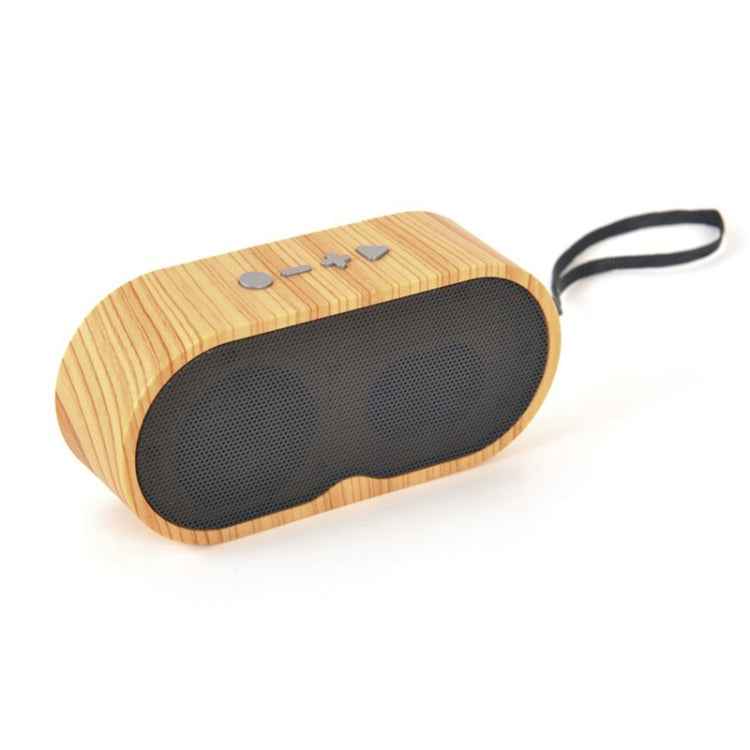F3 Retro Wood-Grain Mini Bluetooth Speaker Support TF Card