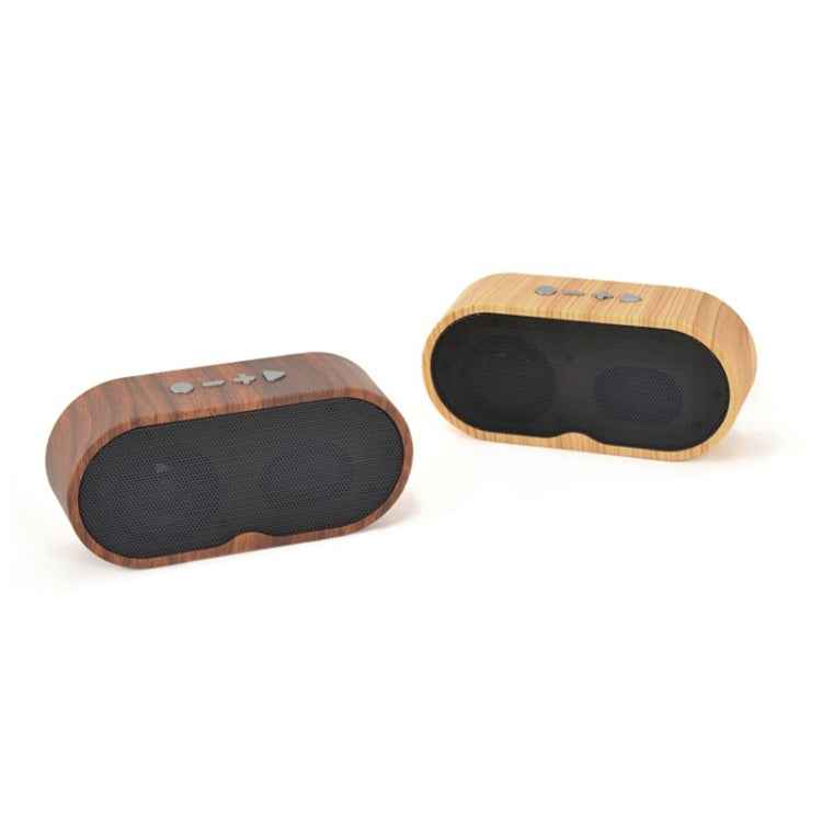 F3 Retro Wood-Grain Mini Bluetooth Speaker Support TF Card