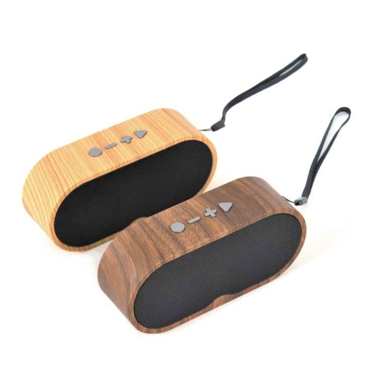 F3 Retro Wood-Grain Mini Bluetooth Speaker Support TF Card