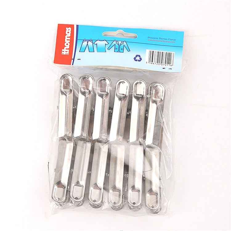 20 PCS Multifunctional Stainless Steel Laundry Folder Peg Clothes Storage Clip