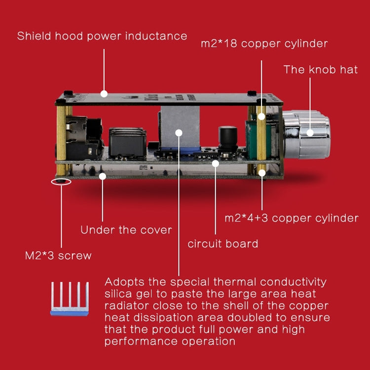 XINYI Sini T50H Bluetooth 5.0 With Pre-Stage High-Level Adjustment Stereo Digital Power Plate Module