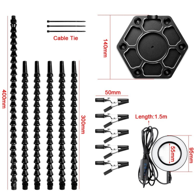 Six-Jaw Aluminum Alloy Soldering Station Repair Workbench