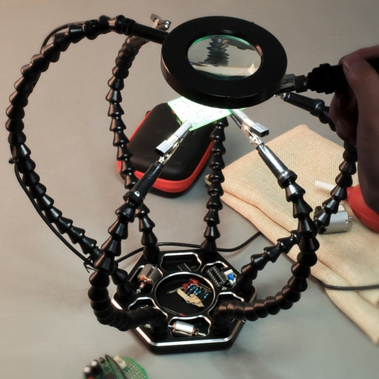 Six-Jaw Aluminum Alloy Soldering Station Repair Workbench