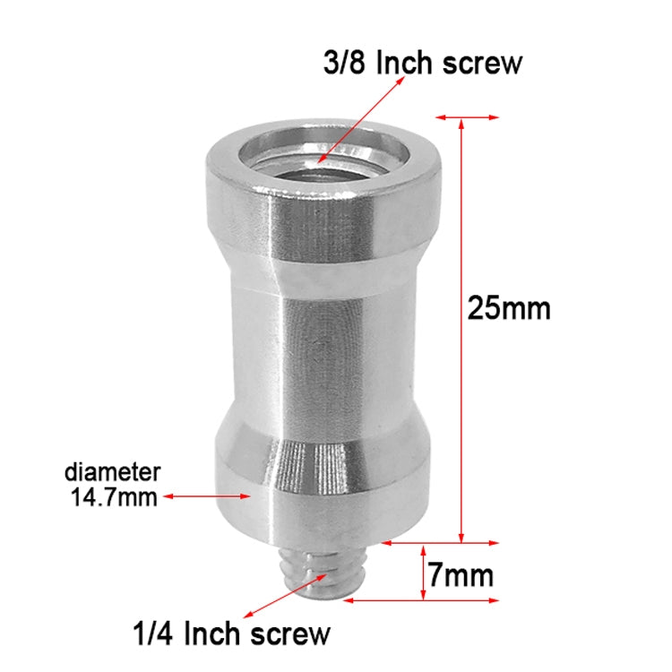 10 PCS Screw Adapter, 3/8 Female to 1/4 Male Screw, 1/4 Female to 3/8 Male Screw, 1/4 Female to 1/4 Male Screw, 1/4 Male to 1/4 Male Screw, 1/4 Male to 3/8 Male Screw
