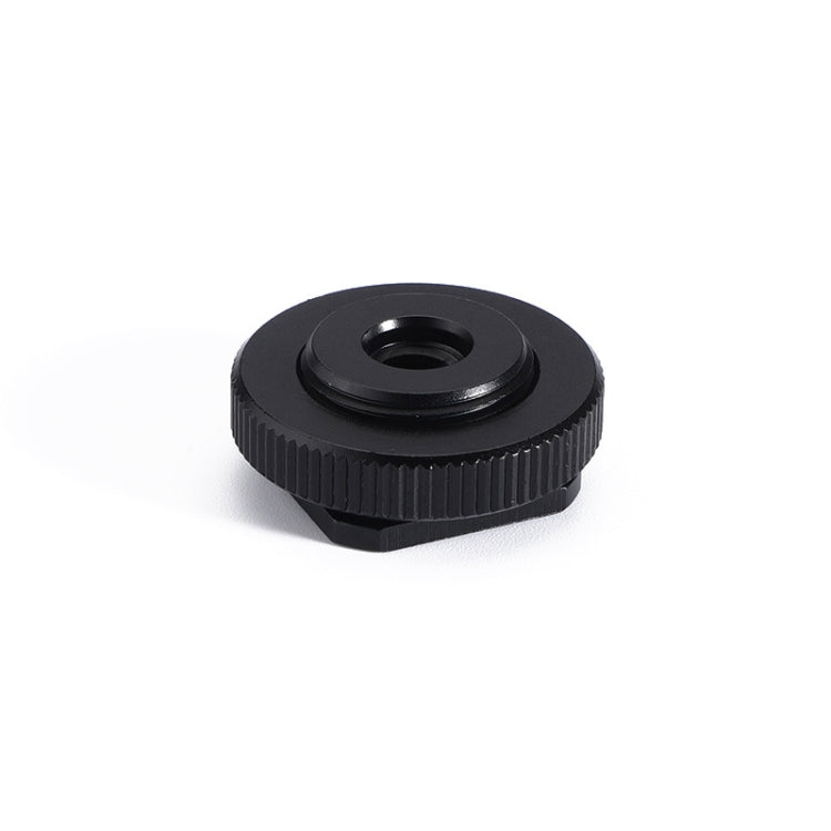 2 PCS Aluminum Hot Shoe Single Nut Screw, 5/8 Male to 1/4 Female Adapter, 5/8 Male to M6 Female Adapter