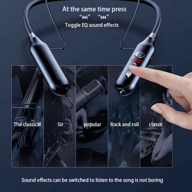 S880 Long Battery Life Neckband Wireless Bluetooth Earphone Support AUX