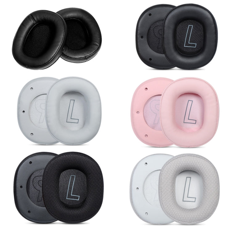1 Pair Sponge Headset Cover For Edifier Hecate G2, Full Black, Black-Protein Skin, Gray-Protein Skin, Pink-Protein Skin, Black-Mesh, Gray-Mesh
