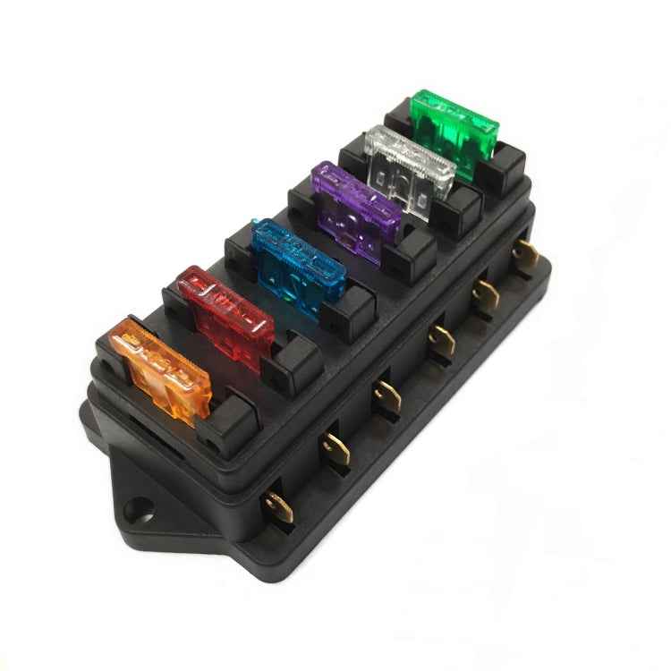 F458-Z Direct 6-Way Fuse Holder Car DC Modification Insurance Box