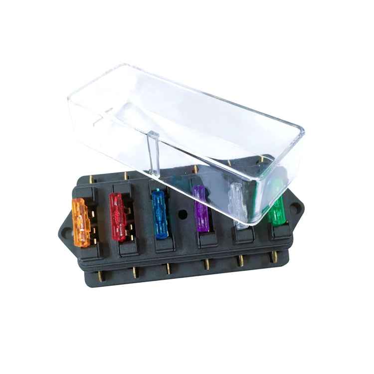 F458-Z Direct 6-Way Fuse Holder Car DC Modification Insurance Box