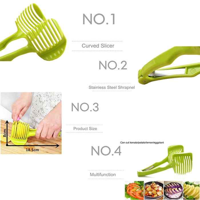 Handheld Creative Kitchen Fruit Vegetable Slicer Lemon Cutter Multi-function Kitchen Tool