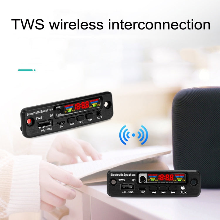 2 PCS TWS Wireless Bluetooth MP3 Decoder Board, 2 PCS TWS Wireless Bluetooth