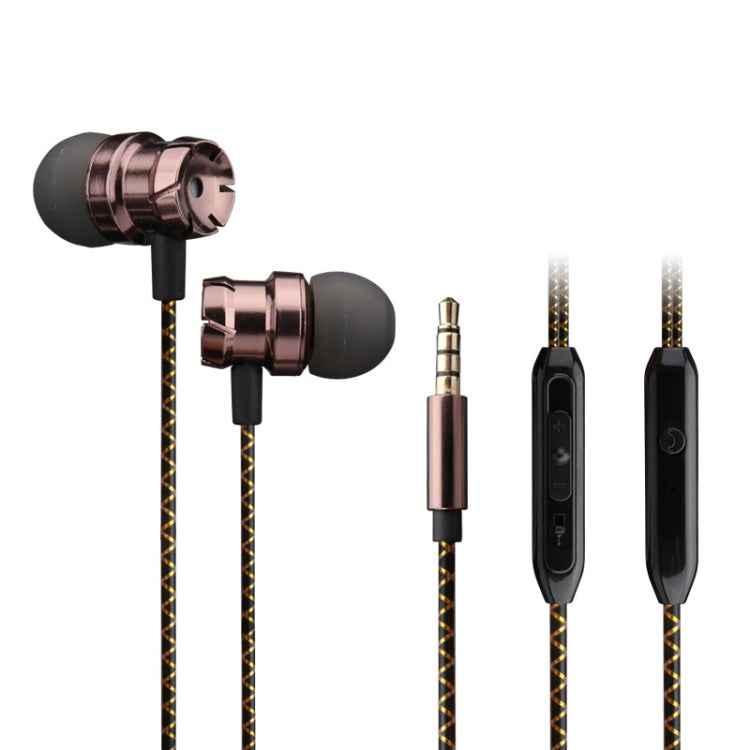 2 PCS EN500 3.5mm Plug Snake Pattern In-Ear Phone Earphone