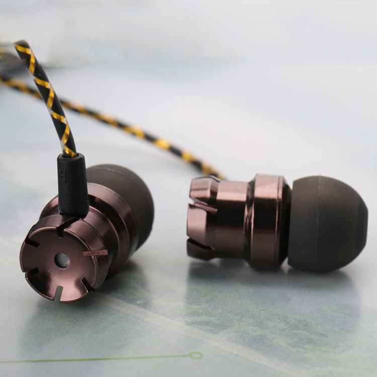 2 PCS EN500 3.5mm Plug Snake Pattern In-Ear Phone Earphone