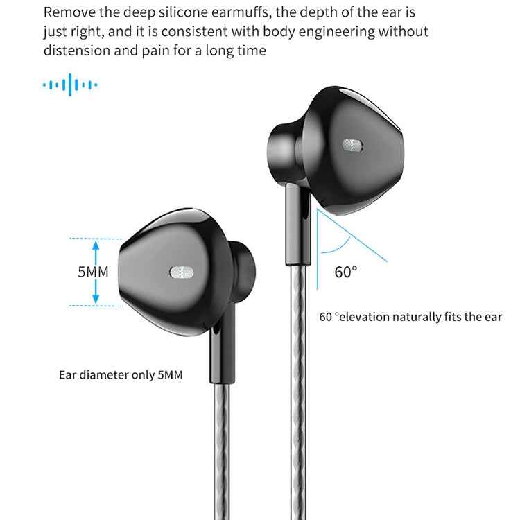 TS5000 3.5mm Metal Subwoofer Wired Earphone