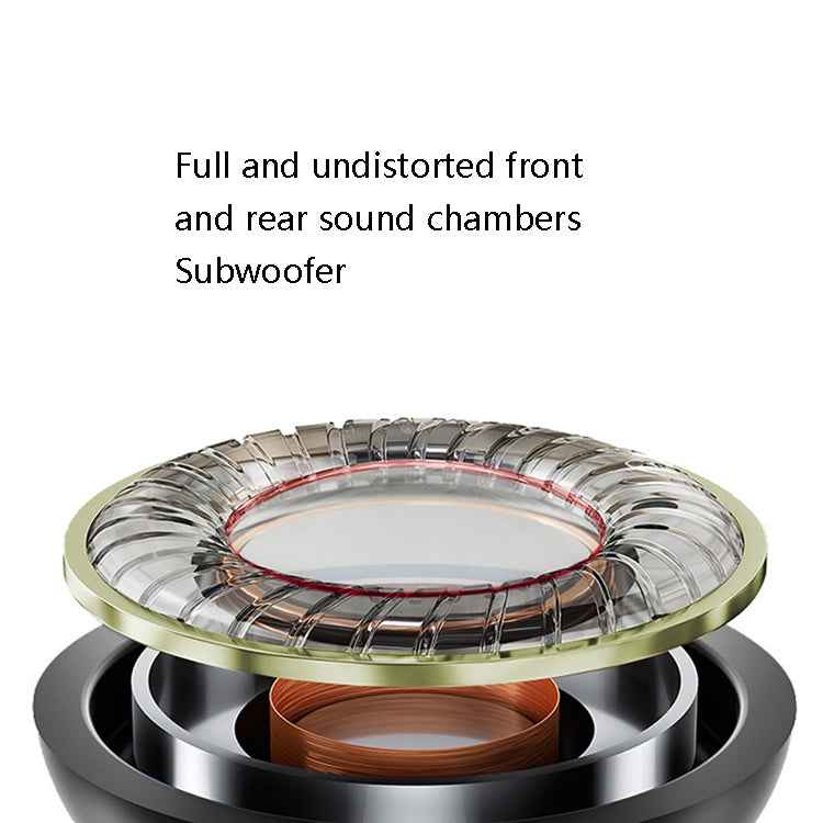 2 PCS TS720 3.5mm Heavy Bass Metal Earbud Wired Earphone