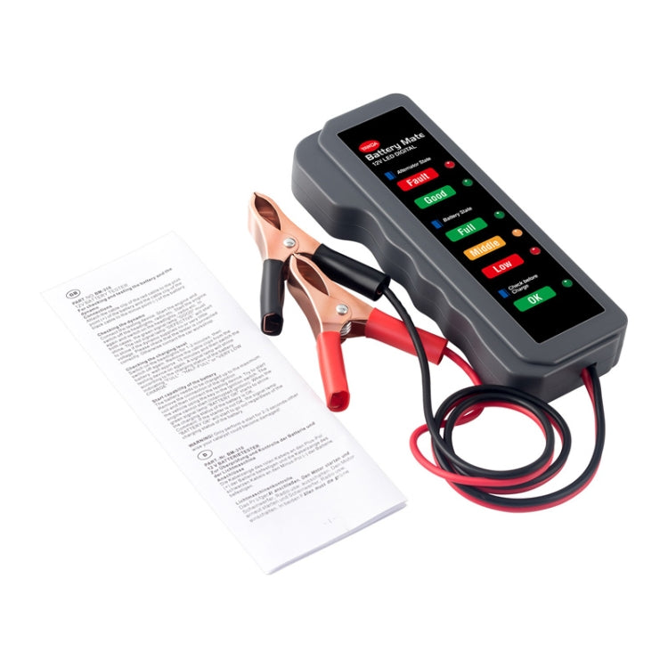 12V Automotive Battery Tester Fault Diagnosis Instrument, Clip