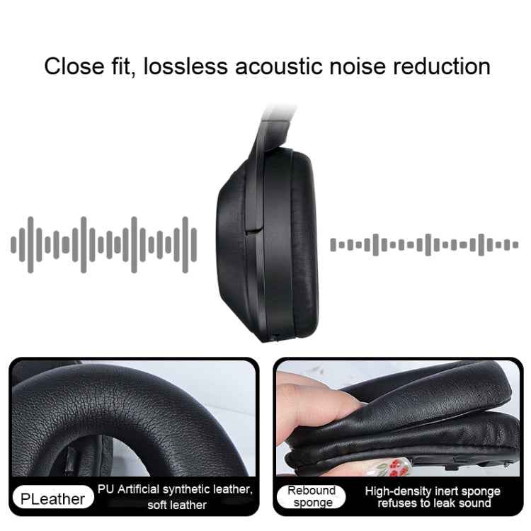 2pcs PU Leather Earpads For Sony WH-1000XM4, WH-1000XM4(Blue+Buckle), WH-1000XM4(Black+Buckle)