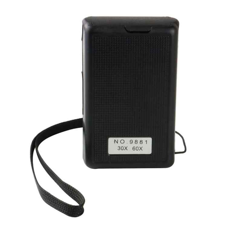 9881 30-60X Pull-Out LED Light Banknote Inspection Lamp with Lanyard