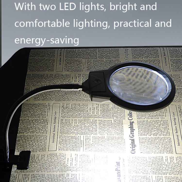 MG15122-2B 2.25X / 5X Clip-On Magnifier With LED Light