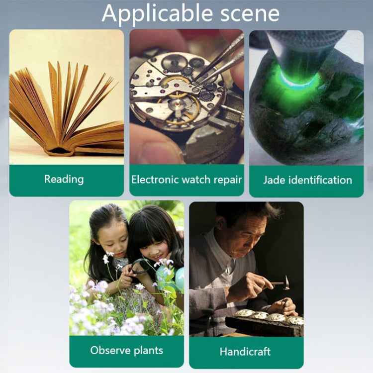 MG15122-2B 2.25X / 5X Clip-On Magnifier With LED Light