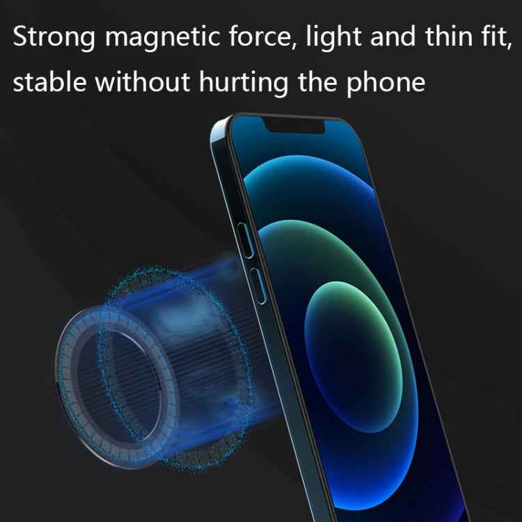 2 PCS T12 Stripe Pattern Magnetic Suction Wireless Charger Magnetic Sheet, White, Black