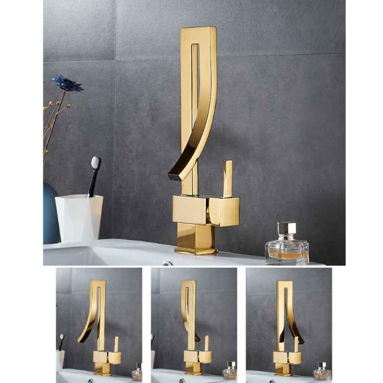 All-copper Rotatable Countertop Basin Hot And Cold Water Faucet
