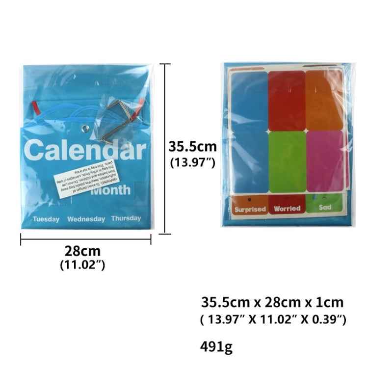 Classroom Decoration Cat Head Calendar Hanging Bag